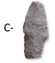 Plano point fragment identified by letter C