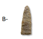 Projectile point identified by letter B