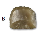 Flintlock stone identified by the letter B